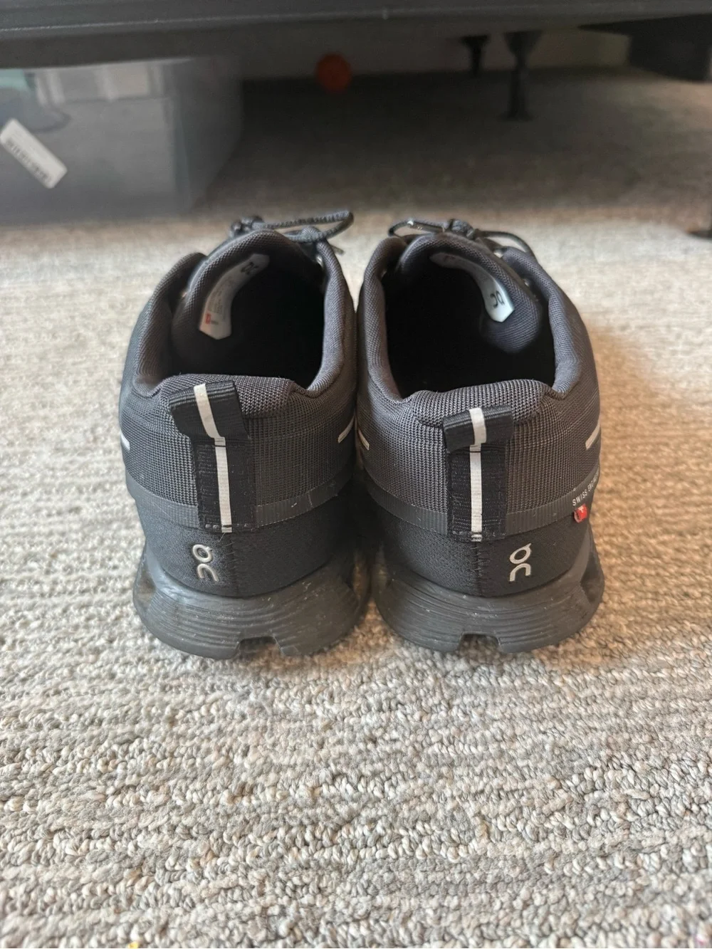 On Running Cloud Waterproof Black Running Shoes Men’s US 11.5 EU 46